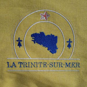 Fouta jaune motif bretagne La trinite sur mer