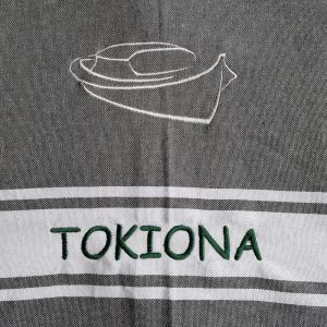 fouta motif pinasse bassin arcachon