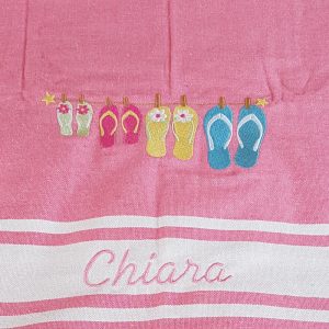 Fouta motif tongs