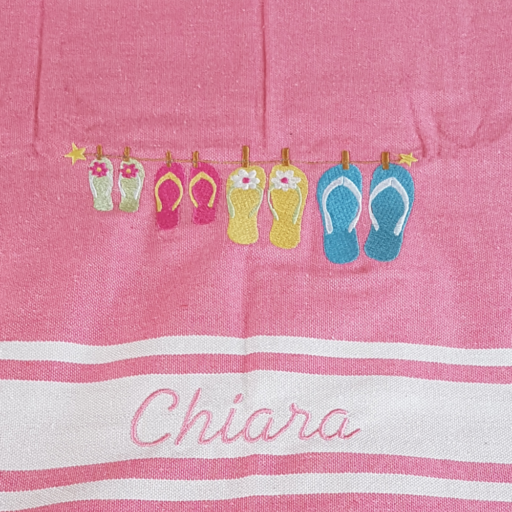 Fouta motif tongs