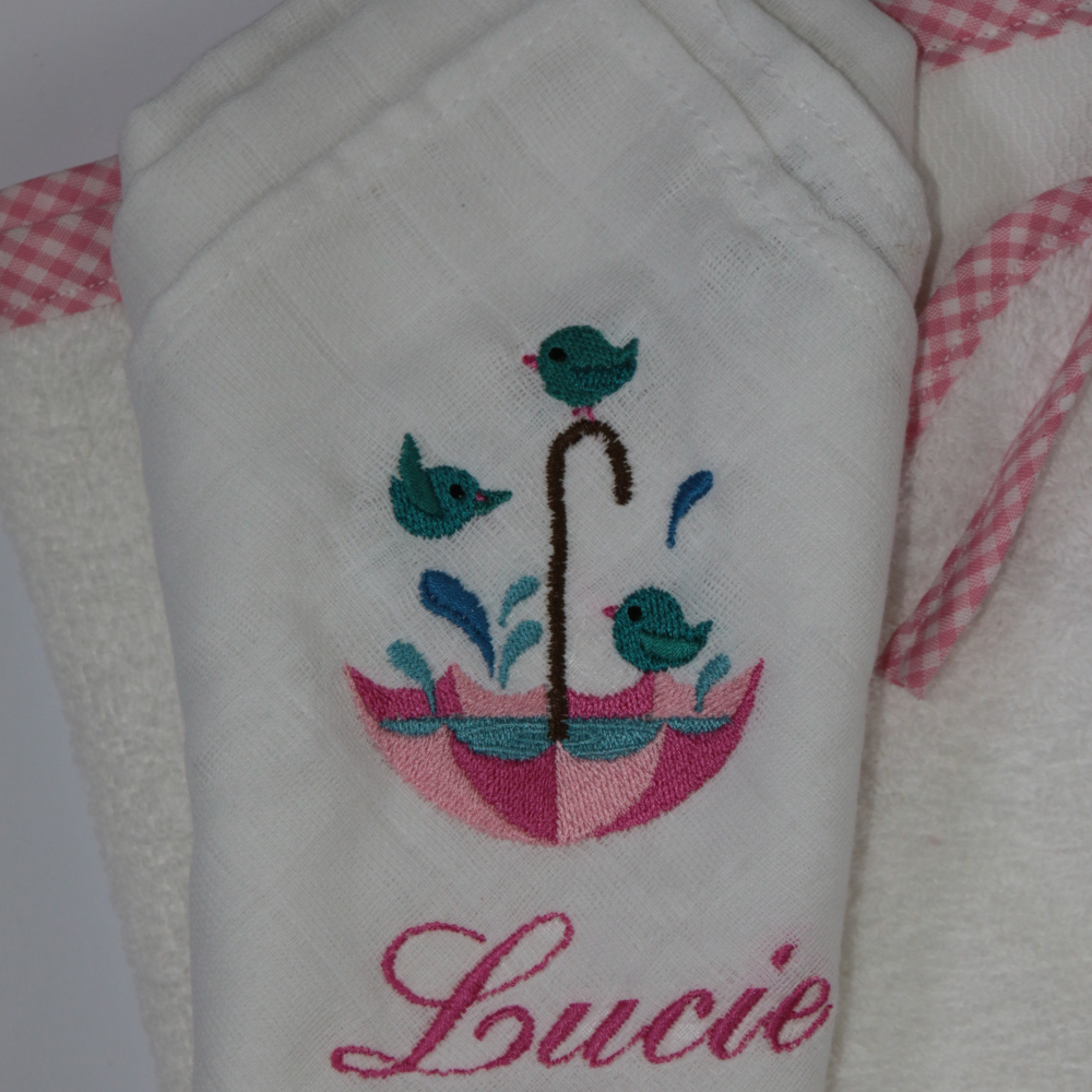 Lange brodé personnalisé