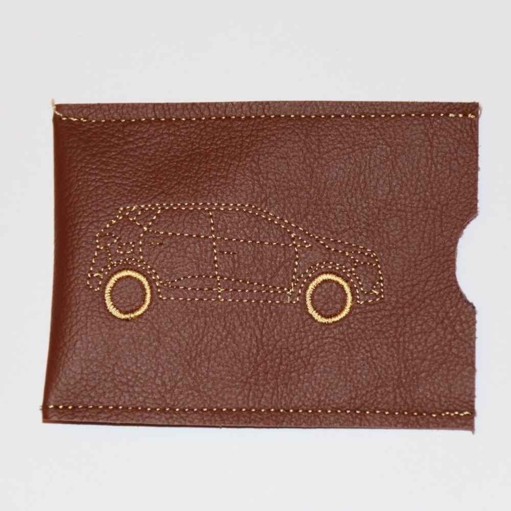 Pochette en cuir personnalisée pour rangement de clé de voiture