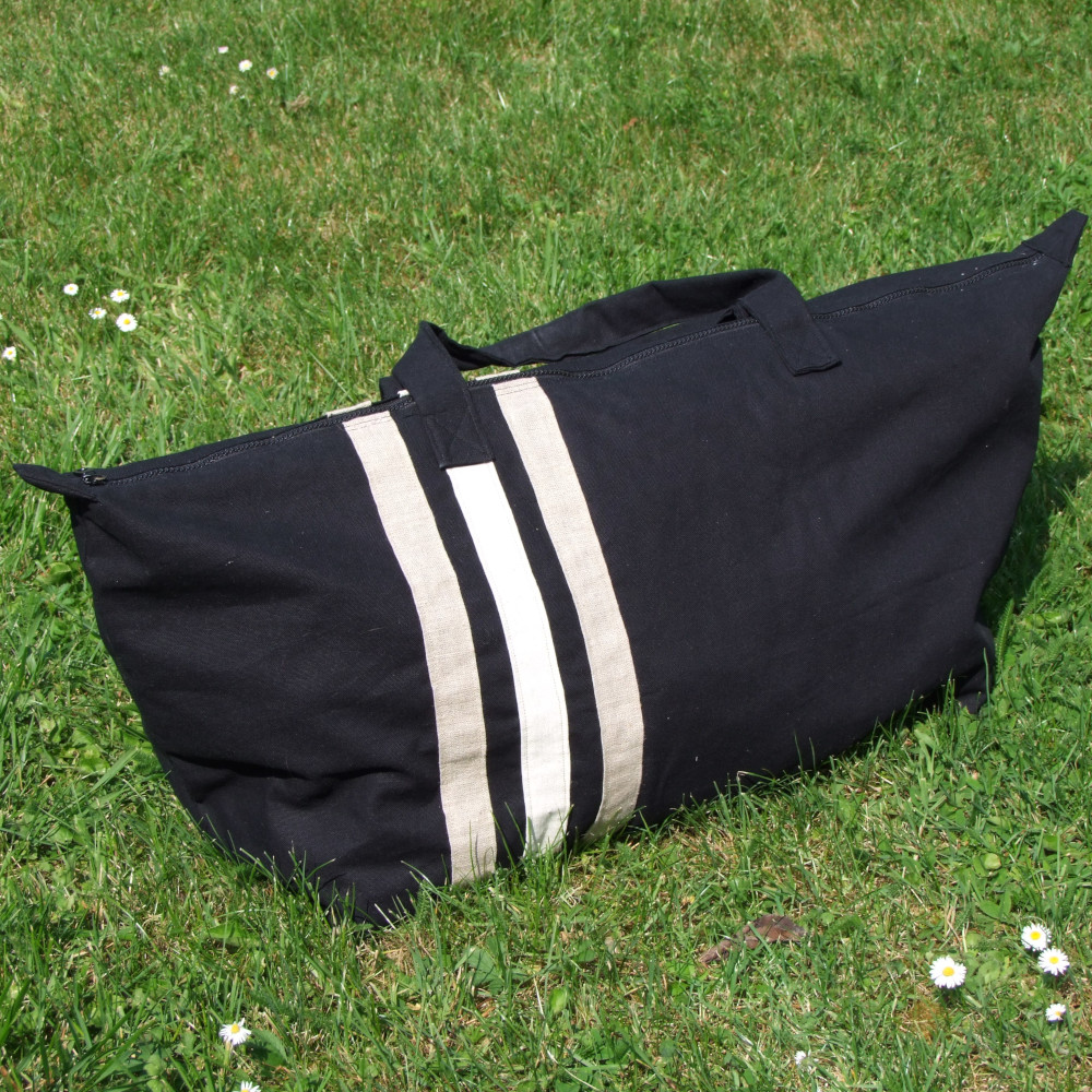 sac de voyage en coton entièrement doublé grande contenance
