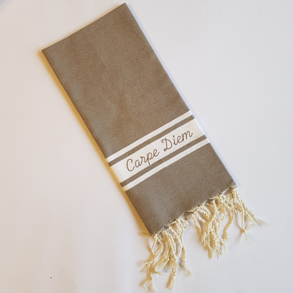 Fouta petit modèle tissage plat personnaliséde