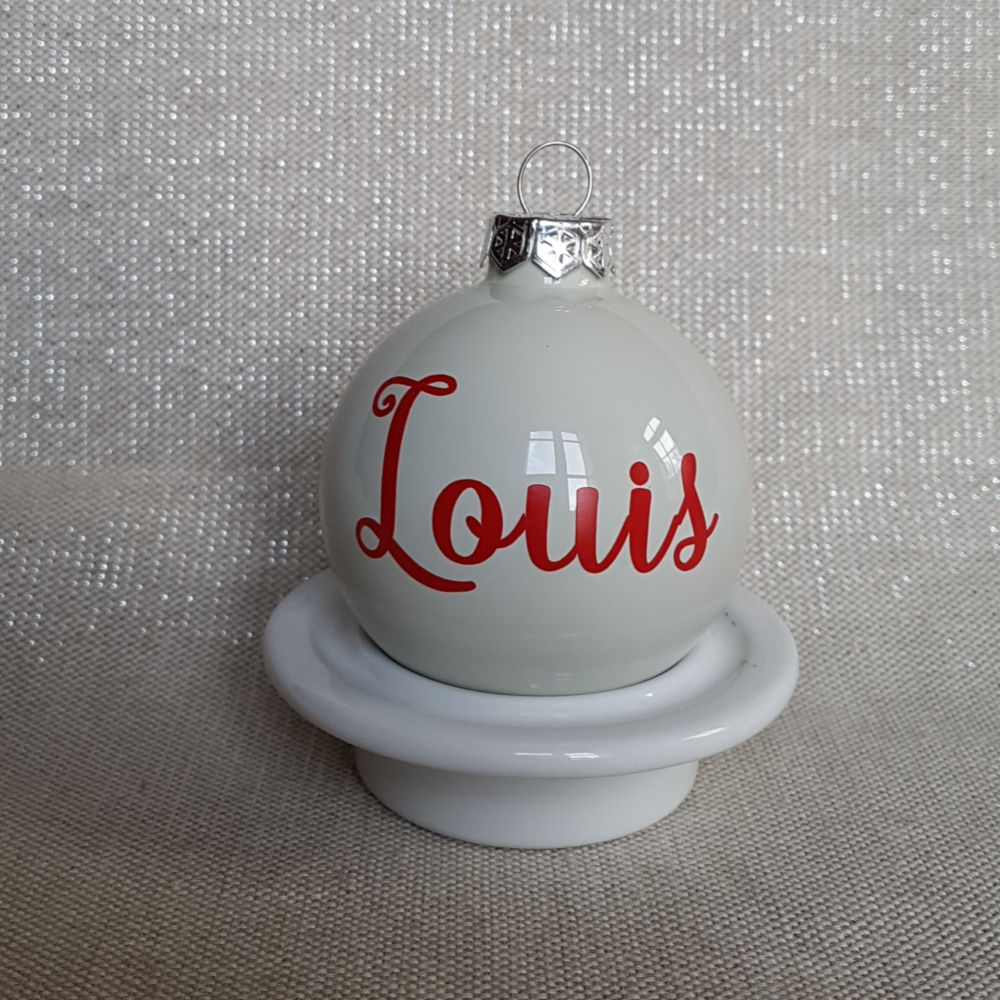 Boule de Noël personnalisée