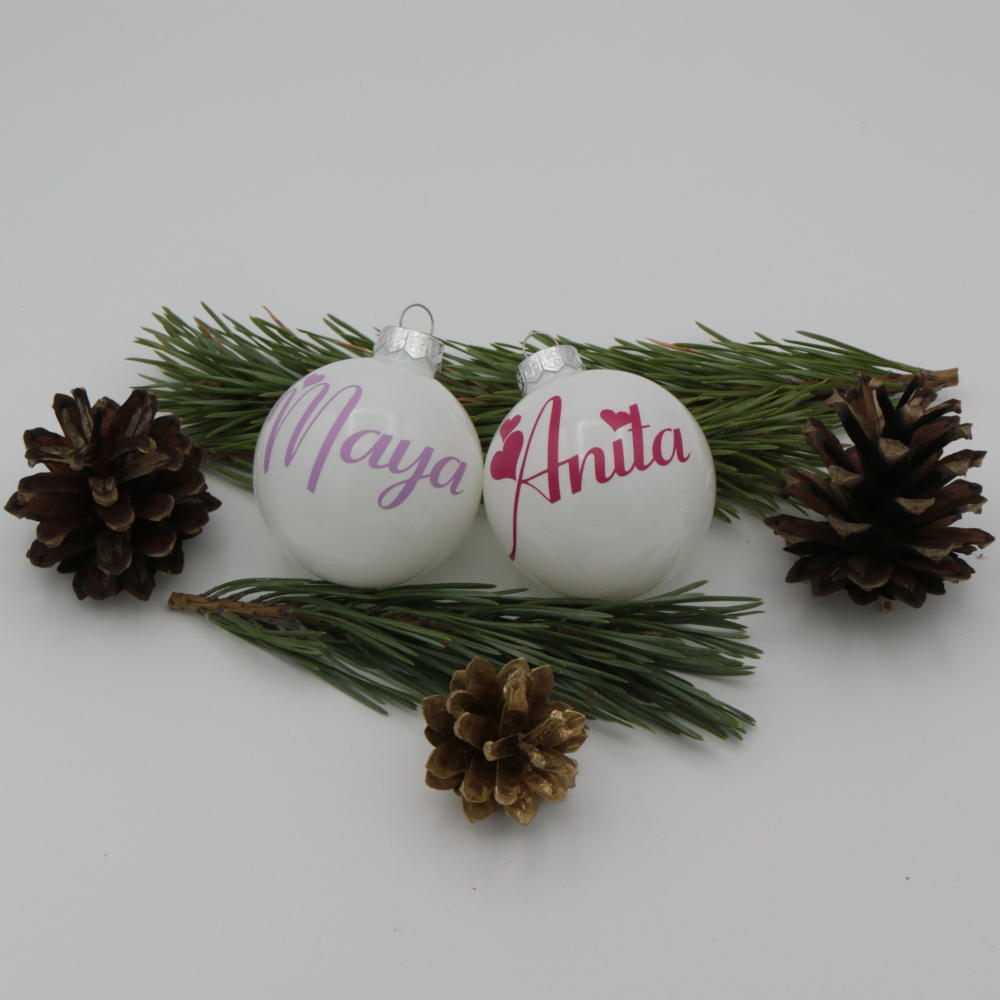 Boules de Noël personnalisées