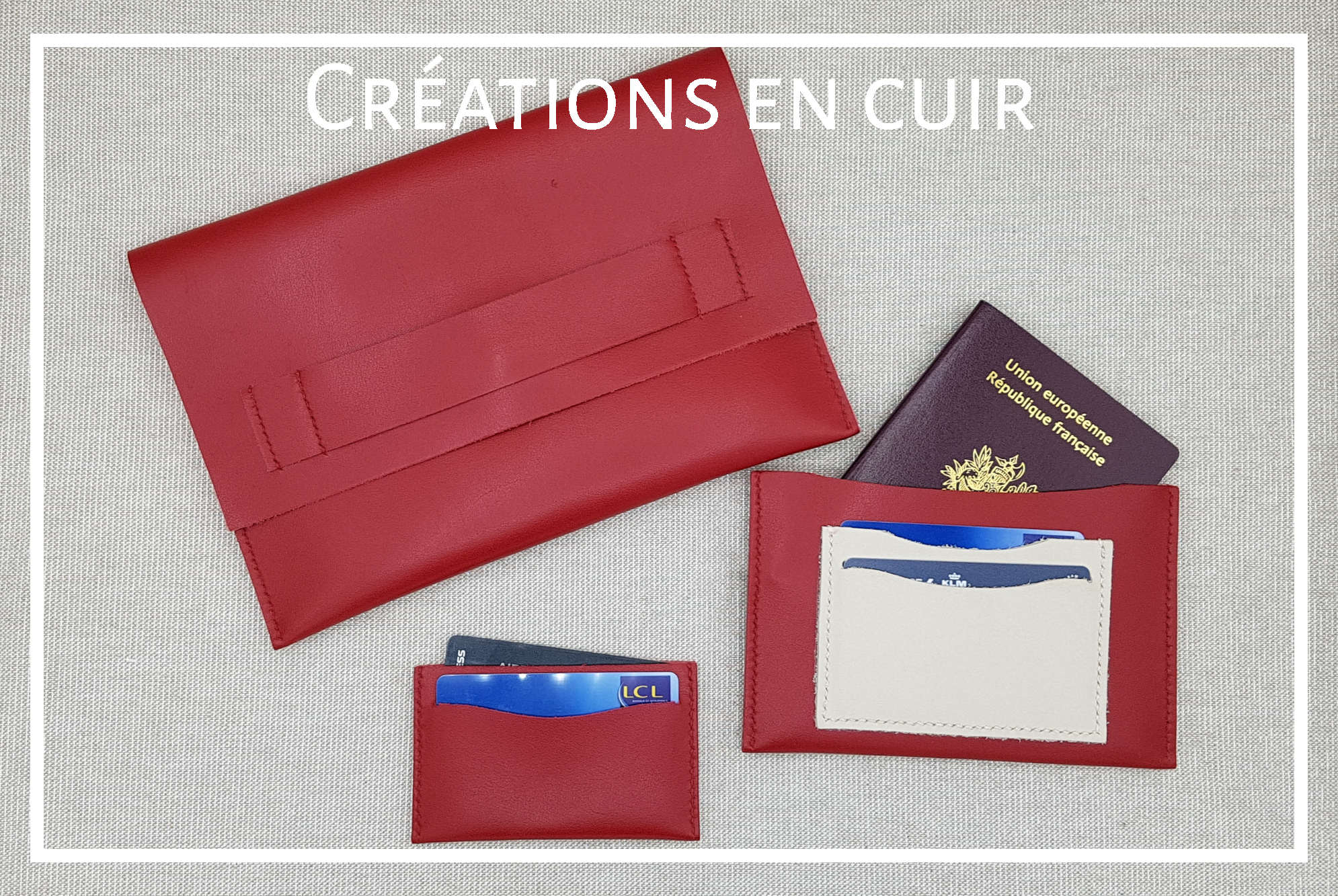 Créations en cuir - page accueil