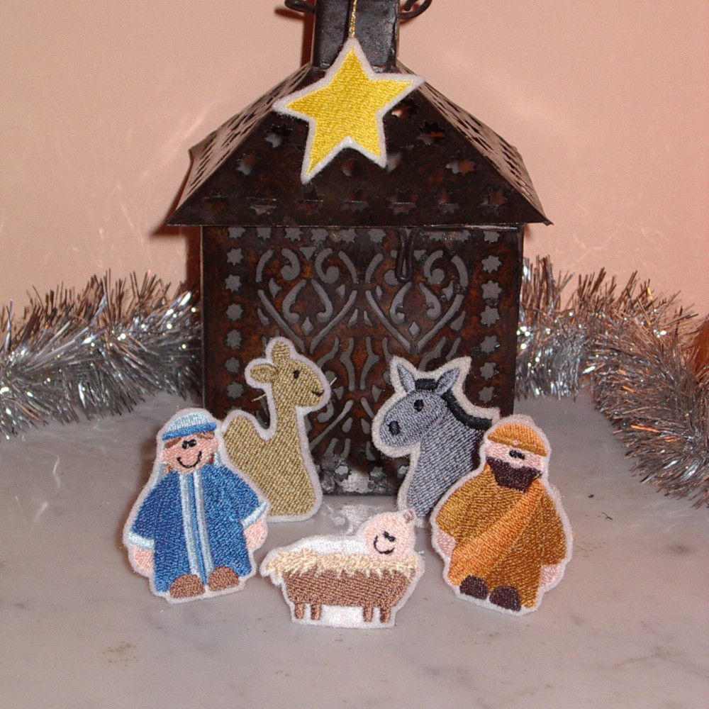 La nativité brodée