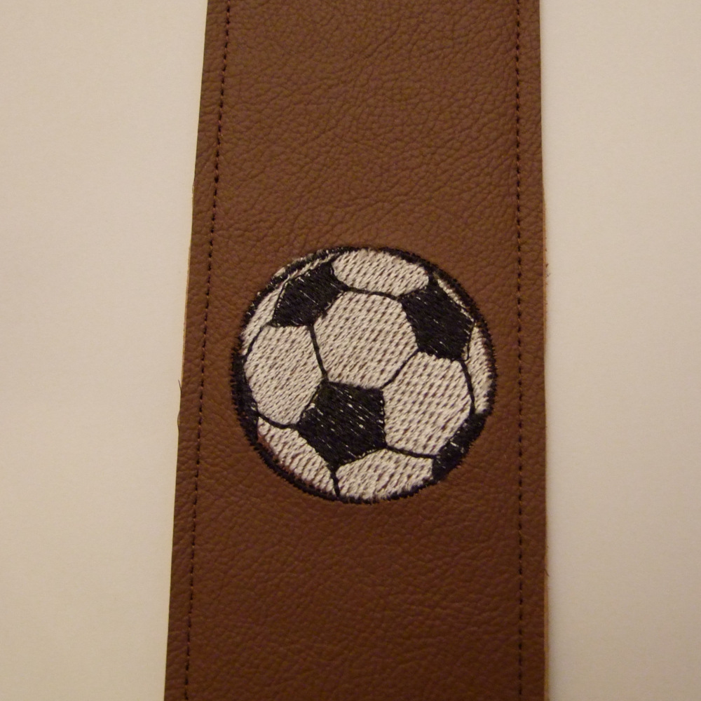 Marque-pages en cuir motif ballon