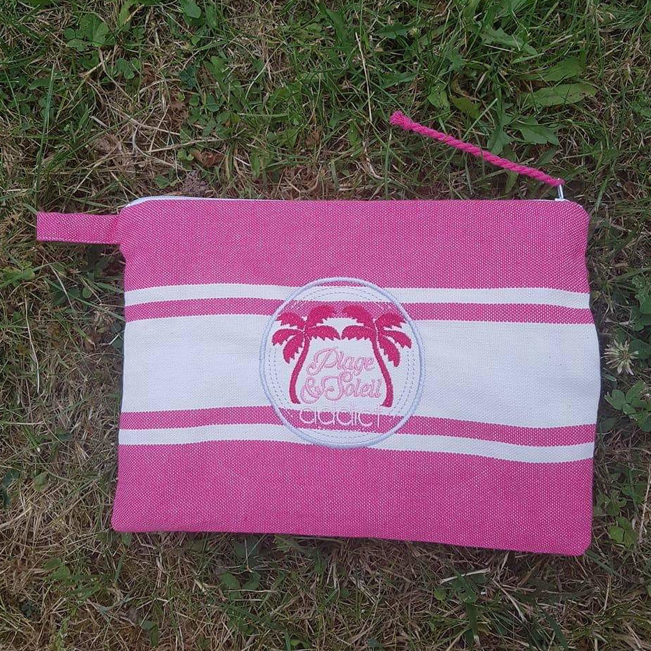Pochette fouta personnalisée