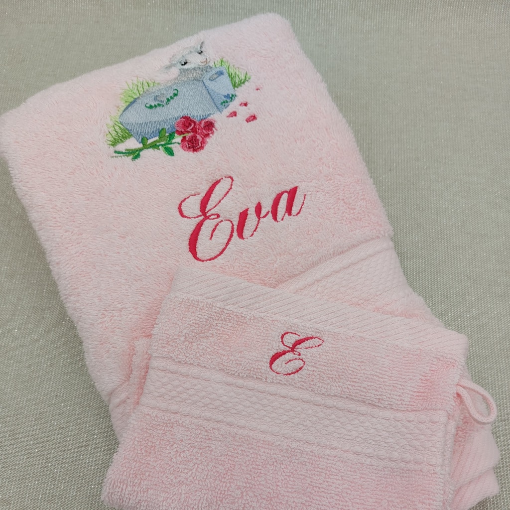 Serviette de toilette personnalisée