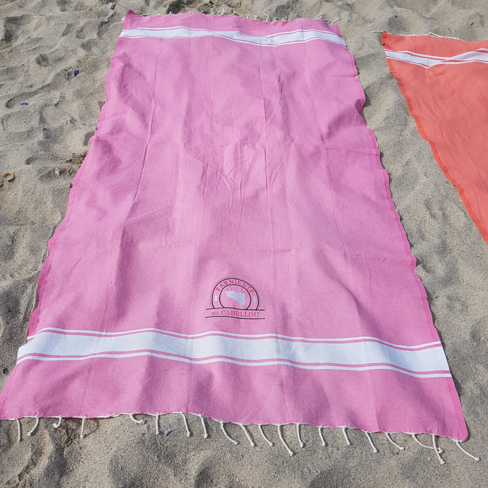 Fouta 2m x 1m brodée thème bretagne 28€
