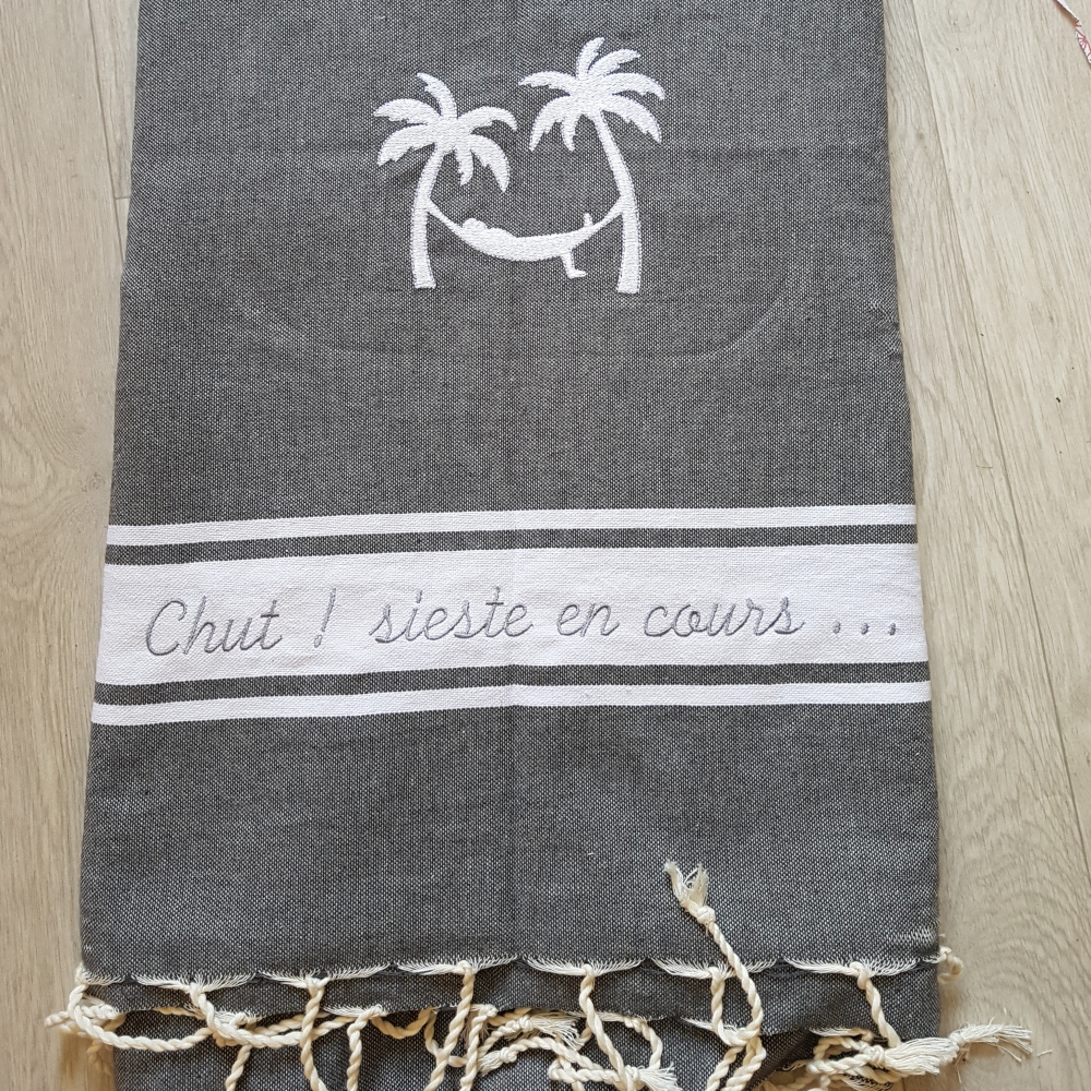 Fouta 2m x 2m Sieste en cours 48€